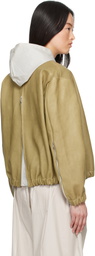 Gabriela Coll Garments Green No.306 Six Zipper Leather Jacket