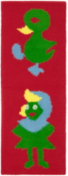 Chopova Lowena Red Feeding The Ducks Scarf