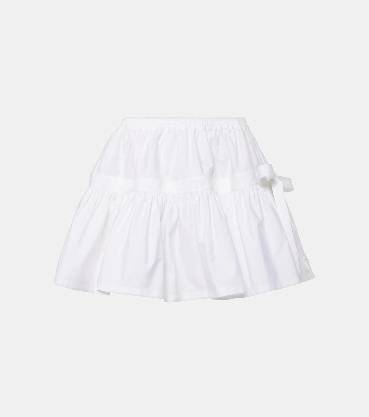 Alaïa Bow-detail ruffled miniskirt
