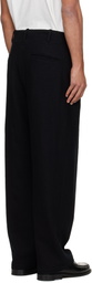 Lady White Co. Black Crater Wool Trousers