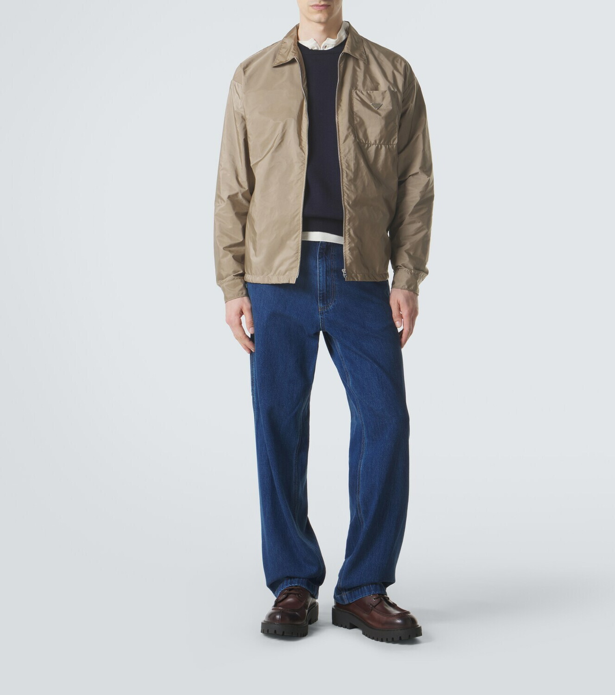 Prada Re-Nylon zip-up shirt