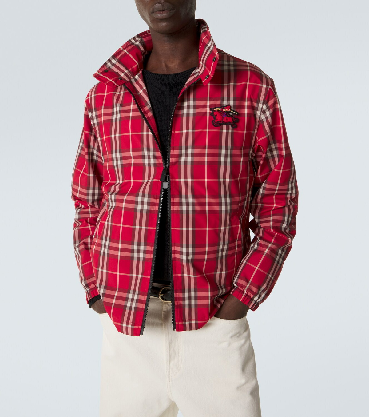 Burberry Burberry Check technical blouson jacket