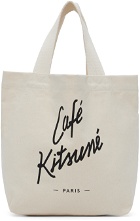 Maison Kitsuné Off-White Mini 'Cafe Kitsuné' Tote