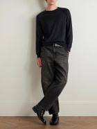 Nili Lotan - Reggie Silk and Cotton-Blend Sweater - Blue