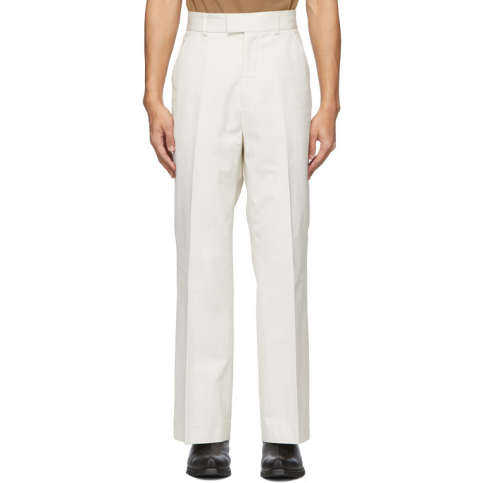 Photo: Our Legacy Off-White Twill High Top Chino Trousers