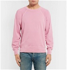 TOM FORD - Garment-Dyed Loopback Cotton-Jersey Sweatshirt - Men - Pink