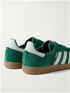 adidas Originals - Samba OG Leather-Trimmed Suede Sneakers - Green