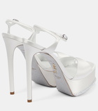 Rene Caovilla Bridal platform pumps