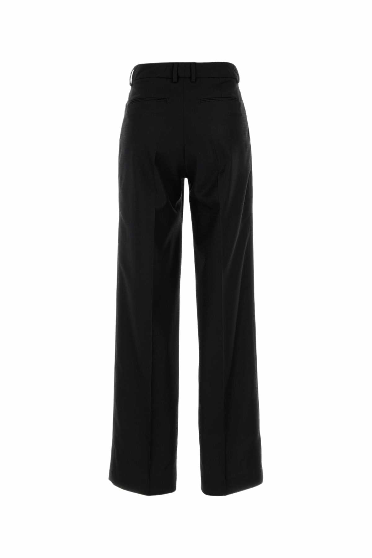 PT Torino Black Wool Blend Lola Pant