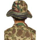 South2 West8 Khaki and Brown Camo Crusher Bucket Hat