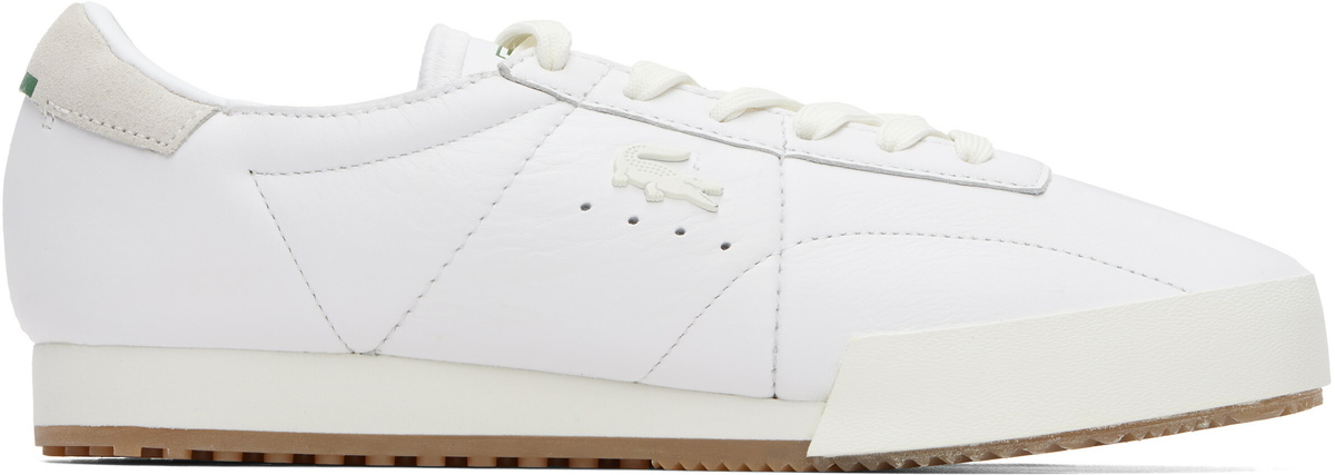 Lacoste White Aura Leather Sneakers