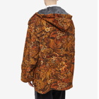 Acne Studios Men's Oster Flower Print Cord Jacket in Rust Red