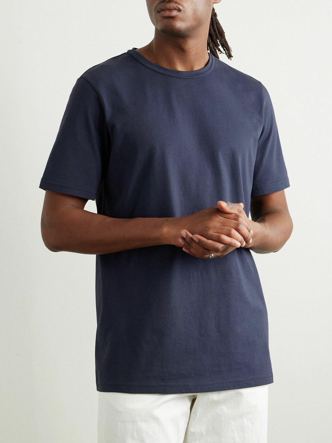 Gabriela Hearst - Bandeira Cotton-Jersey T-Shirt - Blue
