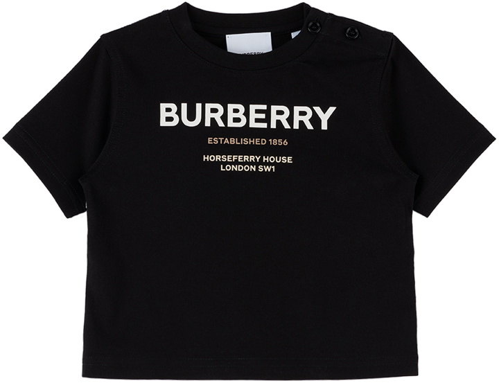 Photo: Burberry Baby Black Printed T-Shirt