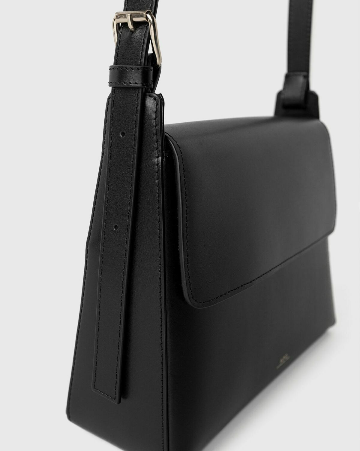 A.P.C. VIRGINIE FLAP HANDBAG Black Women