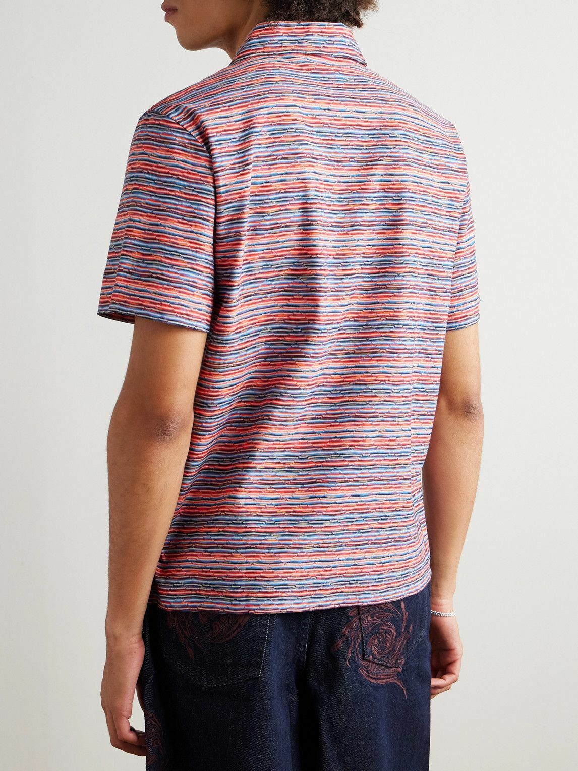 Missoni - Space-Dyed Cotton Polo Shirt - Red