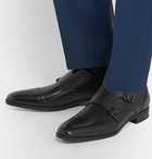 Hugo Boss - Kensington Leather Monk-Strap Shoes - Black