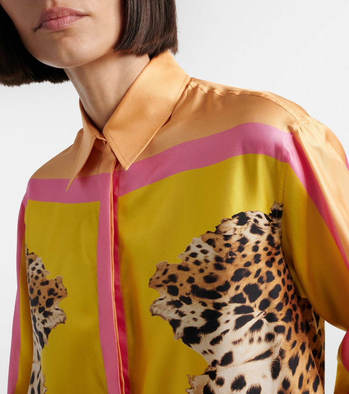 Roberto Cavalli Printed silk shirt