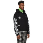 Off-White SSENSE Exclusive Black Impressionism Diag Stencil Hoodie