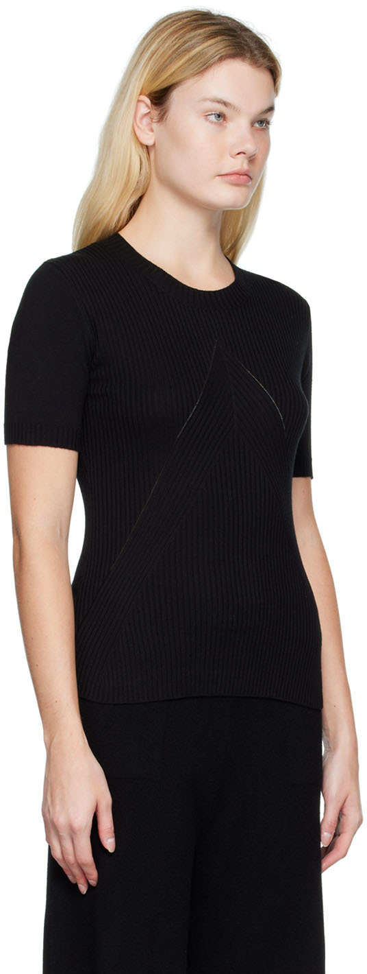 Wolford Black Bamboo T-Shirt Wolford