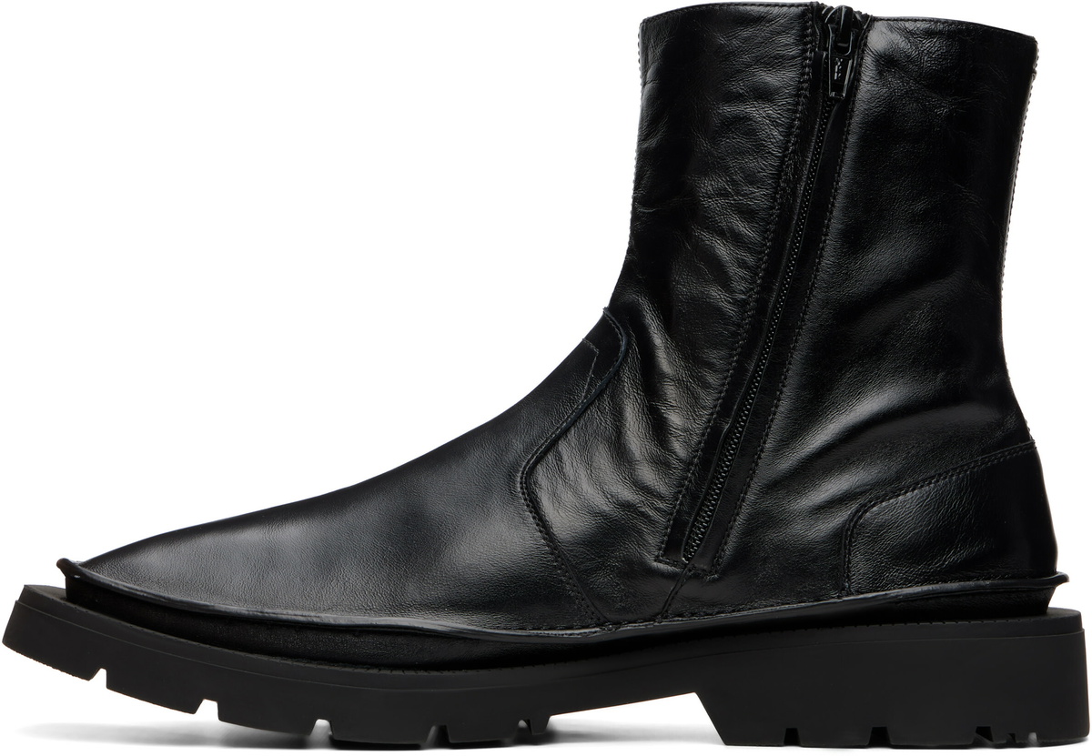 Maison Margiela Black Level Ankle Boots