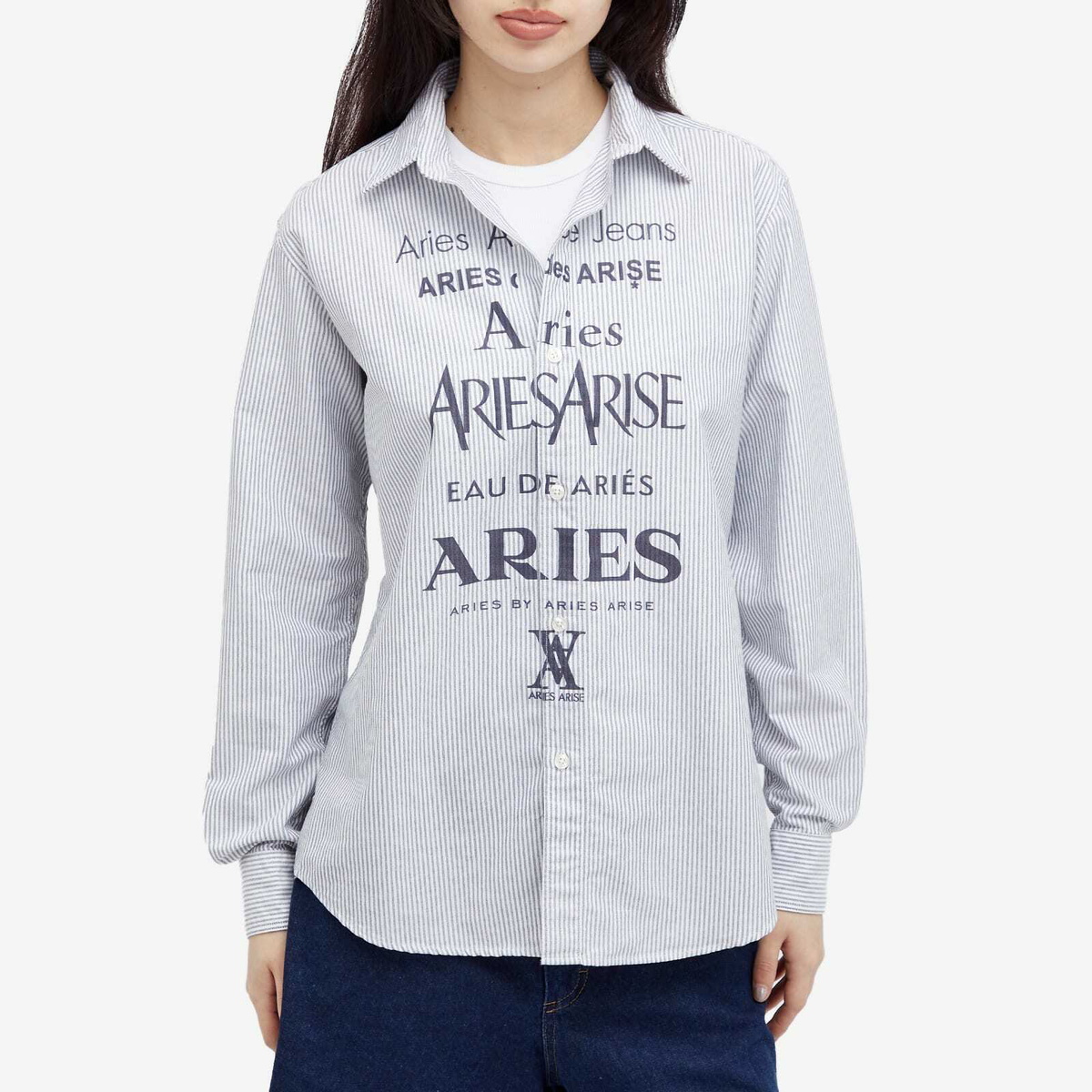 Aries Women's Perfume Oxford Shirt in Black