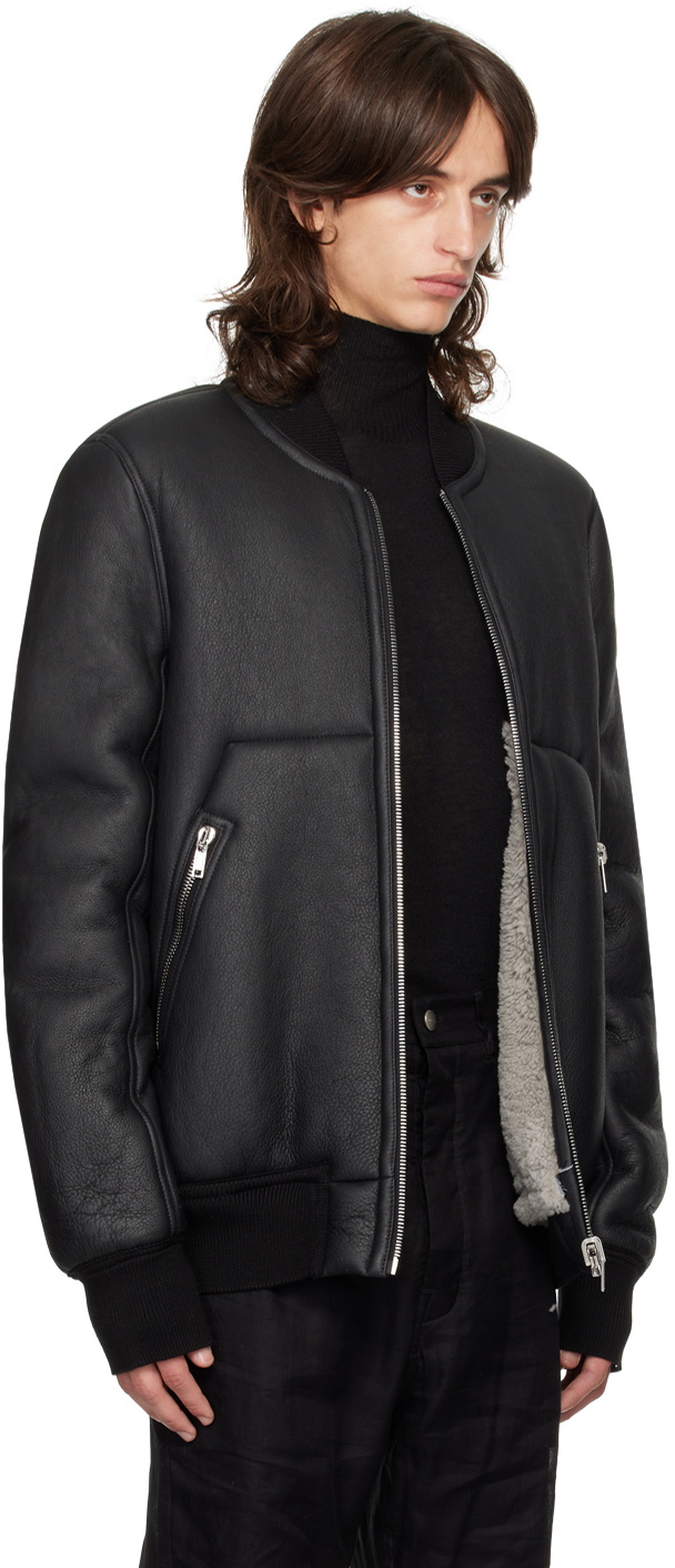 Rick Owens Black & Off-White Porterville Classic Flight Reversible