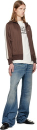 Palm Angels Brown Classic Logo Track Jacket