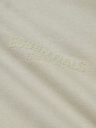 FEAR OF GOD ESSENTIALS - Logo-Appliquéd Cotton-Blend Jersey Hoodie - Gray