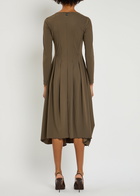 High At-length Stretch-jersey Midi Dress Brown