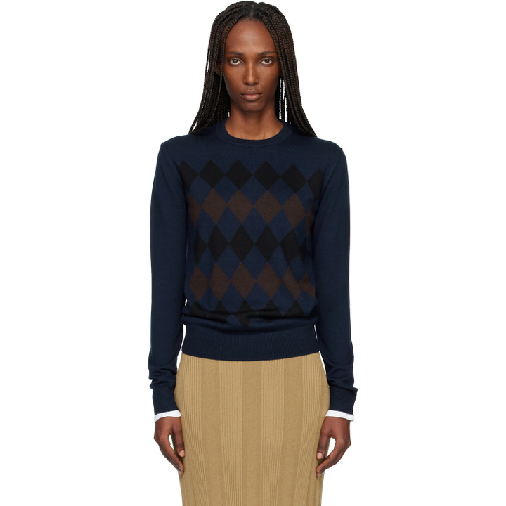 Photo: Proenza Schouler Navy Vivian Sweater