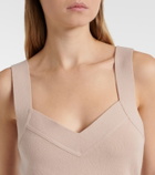 Givenchy Logo wool and cashmere tank top