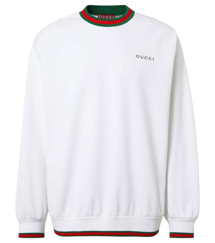 Photo: Gucci Logo cotton-blend sweatshirt