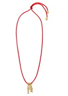 Eliou Sardine And Fishbone Cord Necklace - Gold - One Size