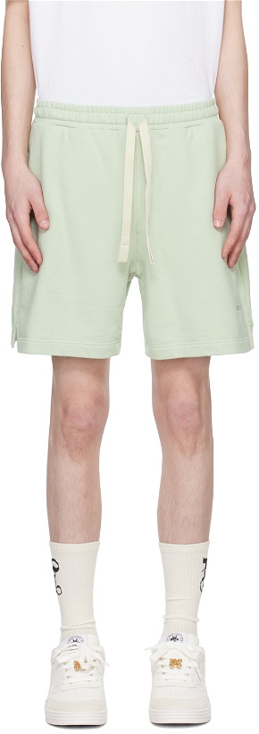 Photo: Palm Angels Green Embroidered Shorts