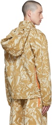 Aries Yellow & Beige Crinkle Camo Cargo Jacket