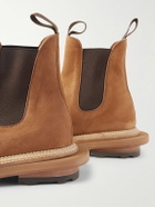 J.M. Weston - Sacai Nubuck Chelsea Boots - Brown