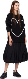 Comme des Garçons Black Black Pleated Skirt