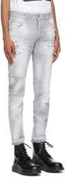 Dsquared2 Grey Made With Love Skater Jeans