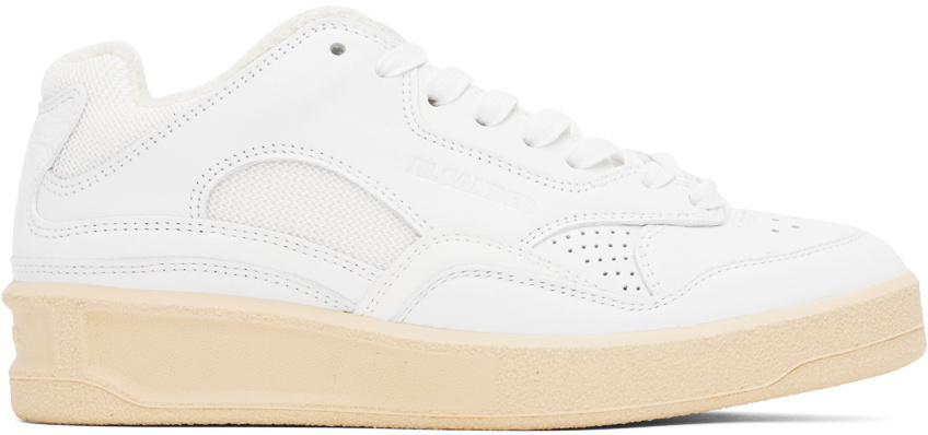 Jil Sander White Low-Top Sneakers Jil Sander