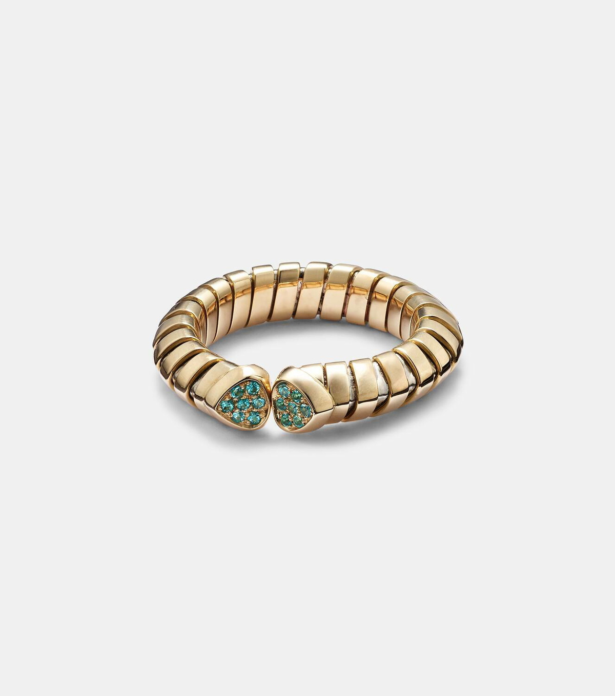 Marina B Trisolina 18kt gold ring with tourmalines
