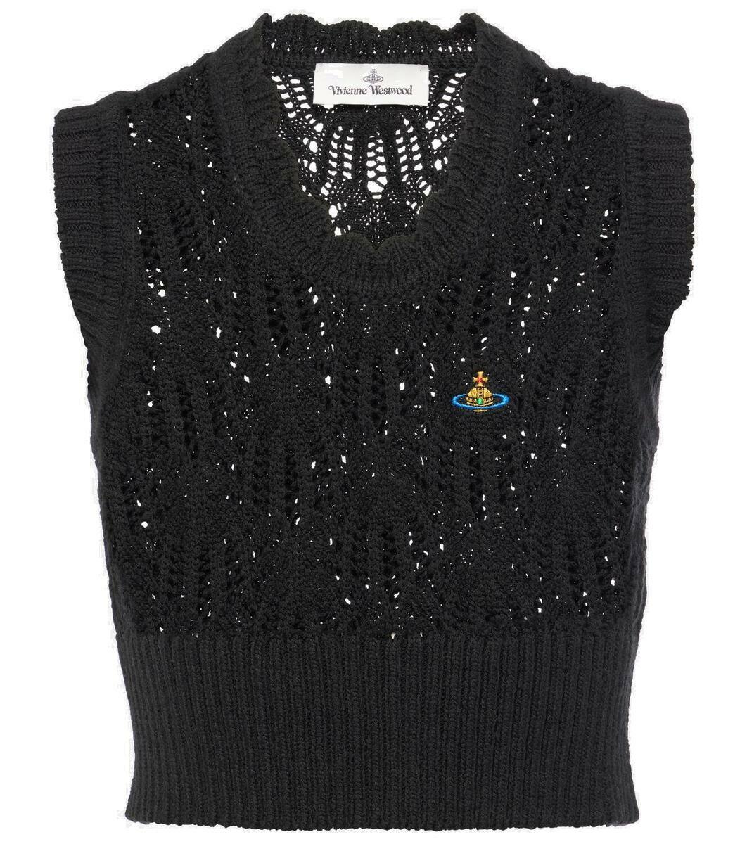 Vivienne Westwood Samantha open-knit wool crop top Vivienne Westwood