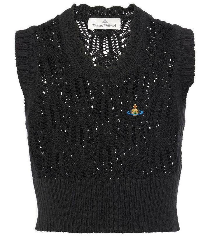 Photo: Vivienne Westwood Samantha open-knit wool crop top