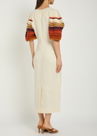 Gabriela Hearst Nomo Striped-knit Linen Midi Dress Ivory