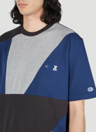 Champion x Anrealage - Contrast Panel T-Shirt in Dark Blue