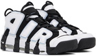 Nike White & Black Air More Uptempo '96 Sneakers