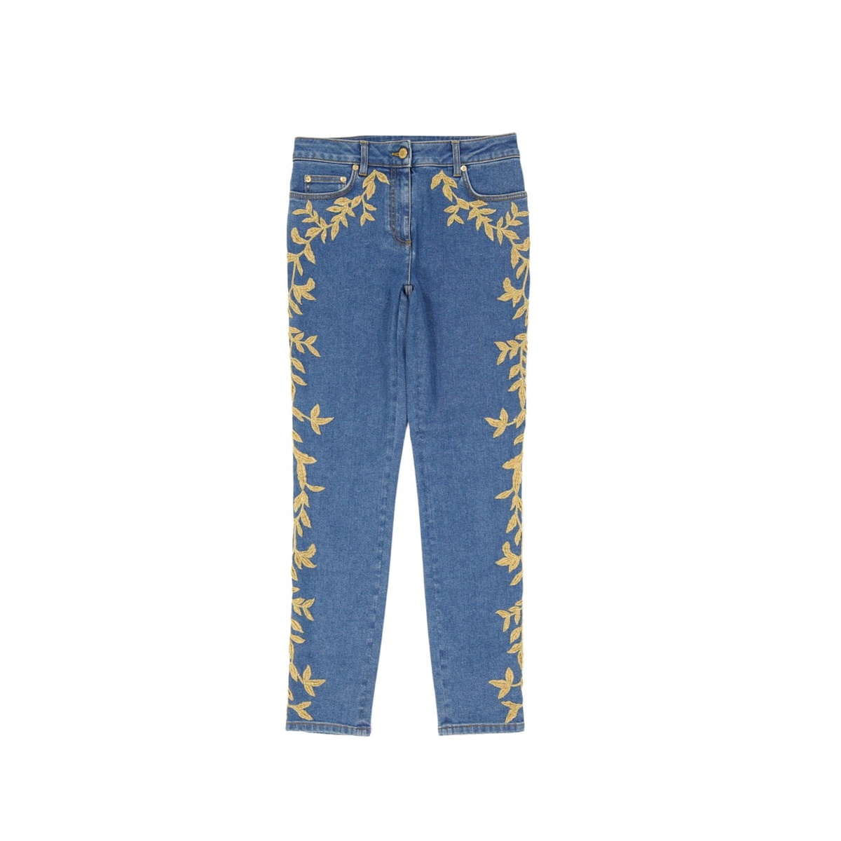 【関税＆送料込み】Moschino Peace Motif Jacquard Trousers Moschino Jeans Floral Cargo Pants | Neiman Marcus