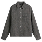 Dime Men's Wool Overshirt in Silver