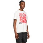 Heron Preston White and Red Box Skull T-Shirt