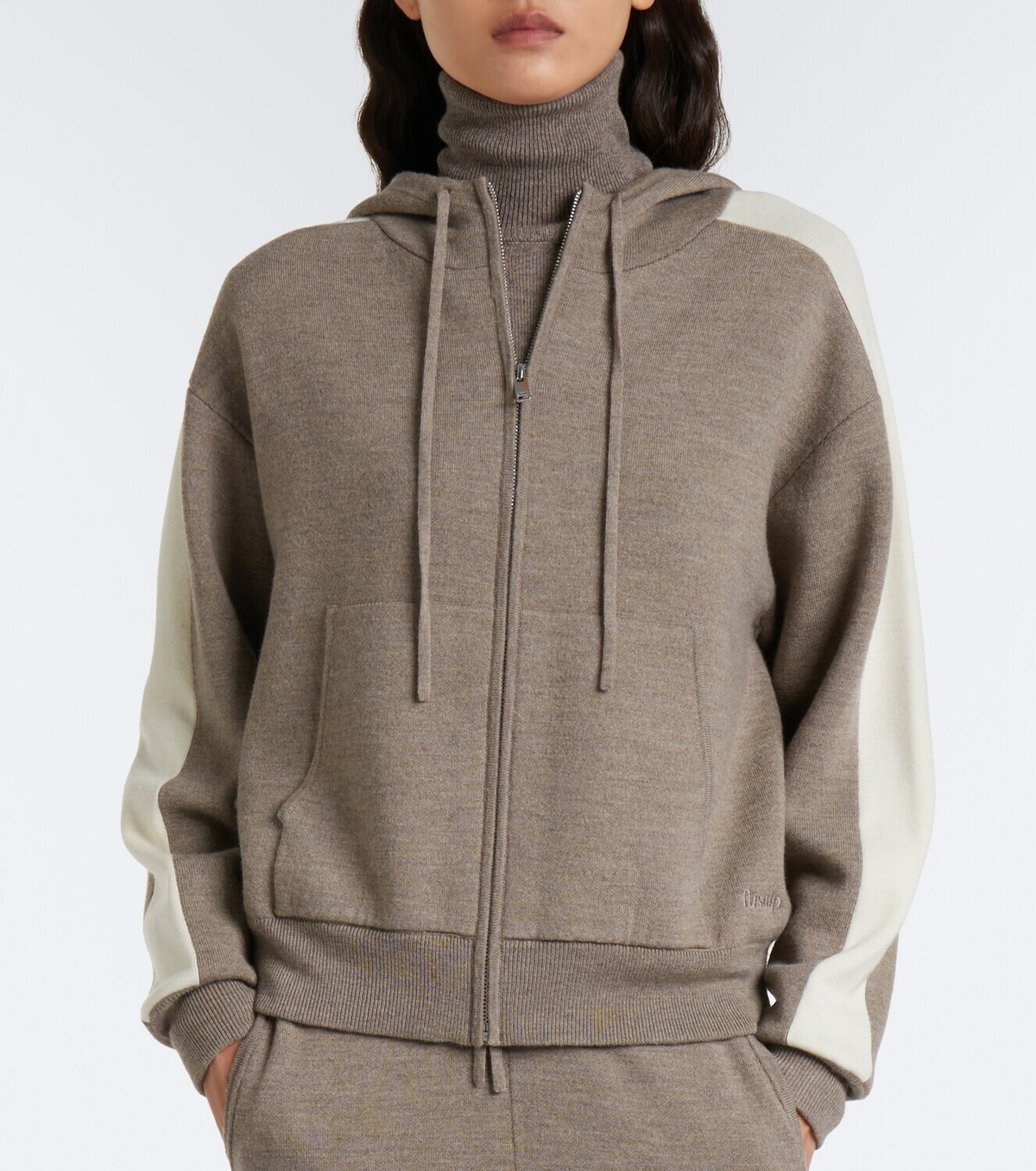 Fusalp Nymira wool-blend zip-up hoodie